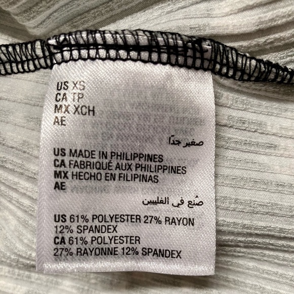 INC. International Concepts Black & White Sleeveless Top Size XS - Picture 7 of 7